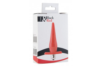 Красная водонепроницаемая вибровтулка Black&Red - 12,7 см.