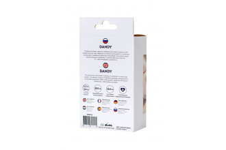 Фиолетовый силиконовый анальный вибратор Dandy - 13,5 см.