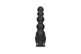 Черная анальная виброёлочка Anal Bead Vibrator с пультом ДУ