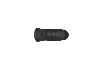 Черная анальная виброёлочка Anal Bead Vibrator с пультом ДУ