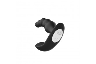 Черная анальная виброёлочка Anal Bead Vibrator с пультом ДУ