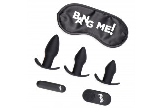 Набор для анальной стимуляции 28X Backdoor Adventure Remote Control 3 Piece Butt Plug Vibe Kit