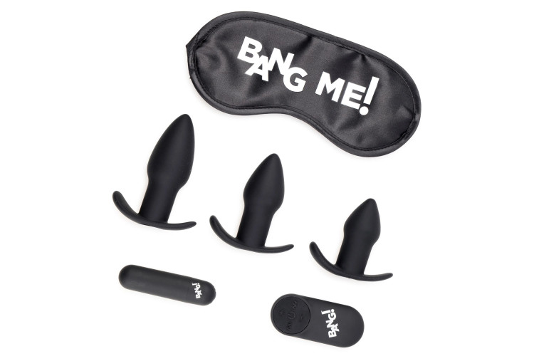 Набор для анальной стимуляции 28X Backdoor Adventure Remote Control 3 Piece Butt Plug Vibe Kit