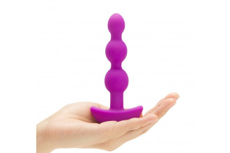 Анальная виброёлочка TRIPLET ANAL BEADS FUCHSIA - 14 см.
