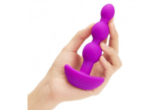 Анальная виброёлочка TRIPLET ANAL BEADS FUCHSIA - 14 см.
