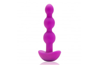 Анальная виброёлочка TRIPLET ANAL BEADS FUCHSIA - 14 см.