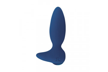 Синий анальный вибратор Little Rocket II + APP