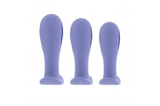 Набор из 3 анальных пробок с вибропулей Hole Punch Plug Set