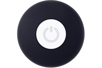 Черная анальная вибропробка Mighty Mini Plug - 8,9 см.