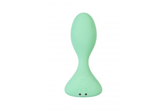 Зеленая анальная втулка с вибрацией Satisfyer Trendsetter