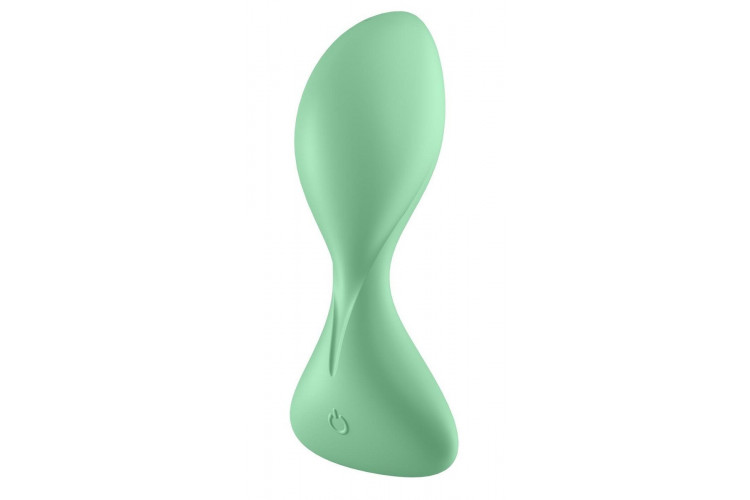 Зеленая анальная втулка с вибрацией Satisfyer Trendsetter
