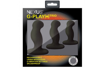 Набор из 3 черных вибровтулок Nexus G-Play+ Trio