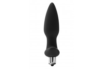 Черная анальная вибропробка FantASStic Vibrating Plug - 14 см. Черная анальная вибропробка FantASStic Vibrating Plug - 14 см.