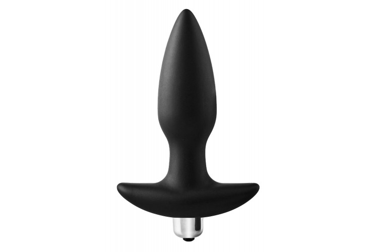 Черная анальная вибропробка FantASStic Vibrating Plug - 14 см. Черная анальная вибропробка FantASStic Vibrating Plug - 14 см.