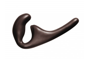 Черный безремневой страпон Seduction - 20,5 см.