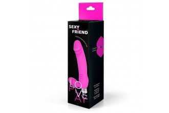 Розовый безремневой страпон Sexy Friend