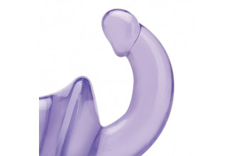 Фиолетовый безремневой страпон Strapless Strap-On