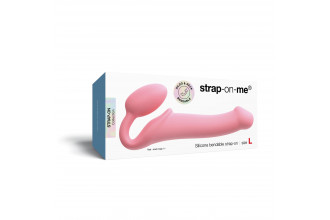Розовый безремневой страпон Strap-on-me Semi-Realistic Bendable Strap-On size L Розовый безремневой страпон Strap-on-me Semi-Realistic Bendable Strap-On size L
