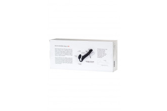 Черный безремневой страпон Silicone Bendable Strap-On - size M