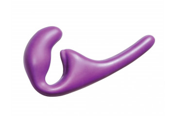 Фиолетовый безремневой страпон Seduction - 20,5 см.