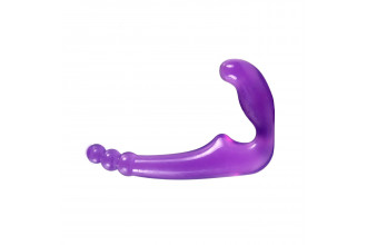 Фиолетовый безремневой страпон Galileo - 19 см.