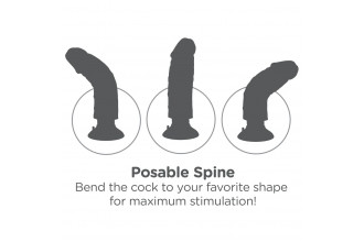 Большой реалистичный вибромассажер на присоске 9 Vibrating Cock - 24,8 см.