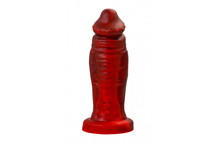 Силиконовый вибратор Monster Saur - 20 см.