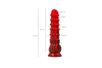 Силиконовый вибратор Monster Tops - 27 см.