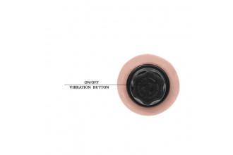 Водонепроницаемый вибратор телесного цвета - 24,5 см.