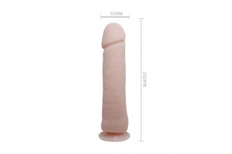 Телесный вибратор с присоской The Big Penis - 26 см.