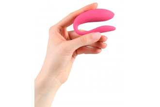 Розовый вибратор для пар We-Vibe Sync Lite