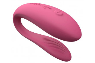 Розовый вибратор для пар We-Vibe Sync Lite