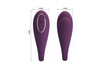 Фиолетовый вибратор для двоих August Фиолетовый вибратор для двоих August