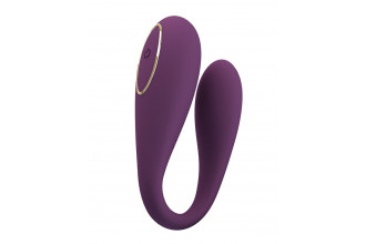Фиолетовый вибратор для двоих August Фиолетовый вибратор для двоих August