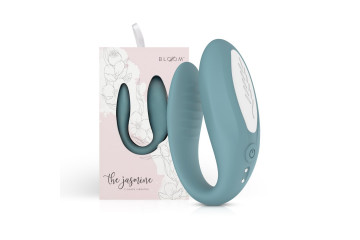 Голубой C-образный вибростимулятор для пар The Jasmine
