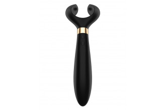 Чёрный вибромассажер для пар Satisfyer Endless Fun