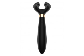 Чёрный вибромассажер для пар Satisfyer Endless Fun