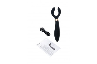 Чёрный вибромассажер для пар Satisfyer Endless Fun