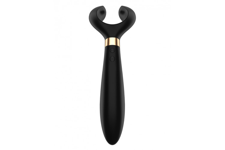 Чёрный вибромассажер для пар Satisfyer Endless Fun
