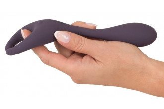 Фиолетовый универсальный вибратор Remote Controlled Couples Vibrator
