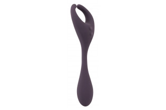 Фиолетовый универсальный вибратор Remote Controlled Couples Vibrator