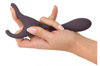 Фиолетовый универсальный вибратор Remote Controlled Couples Vibrator
