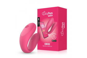 Розовый интерактивный вибростимулятор для пар Orio