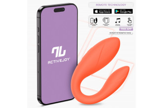 Коралловый интерактивный вибромассажёр для пар Couple Toy Salmon