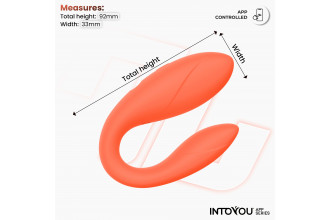 Коралловый интерактивный вибромассажёр для пар Couple Toy Salmon