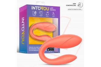 Коралловый интерактивный вибромассажёр для пар Couple Toy Salmon