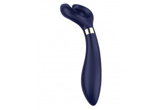 Синий вибромассажер для пар Satisfyer Endless Fun