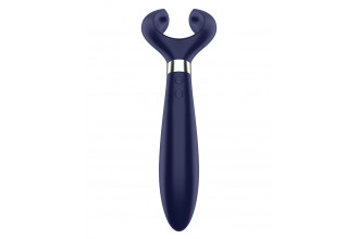 Синий вибромассажер для пар Satisfyer Endless Fun