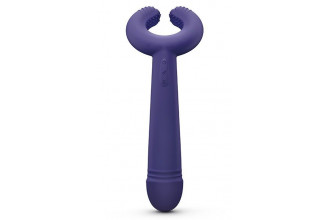 Темно-синий вибратор для пар Please Me Multi Vibrator