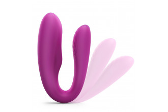 Лиловый вибратор для пар Match Up Couple Vibrator with Remote Control